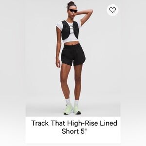 Lululemon Track That High-Rise Short Black